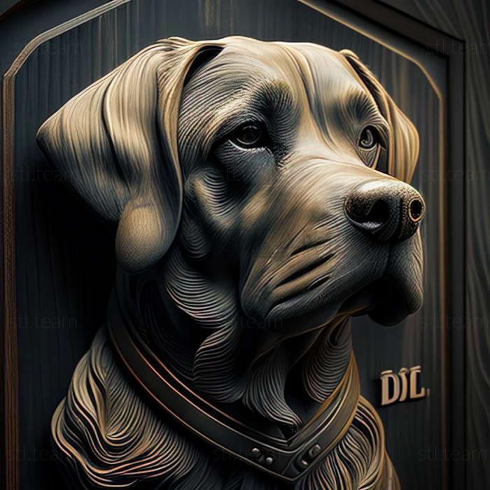 3D model Diesel dog famous animal (STL)
